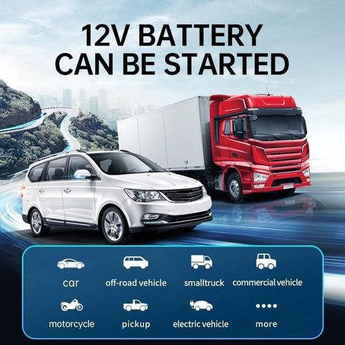 Demarreur De Voiture Avec Gonfleur De Pneus Led, Type C , Usb Alimentation Durgence Alimentation Mobile 1000a