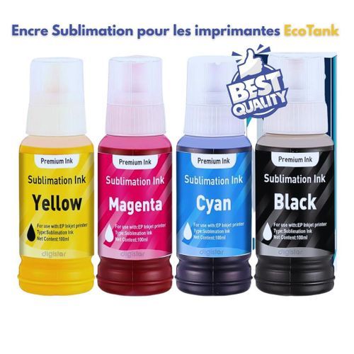 Encre De Sublimation 103 Premium Compatible Avec Ecotank L3210, L3250, L3110, L1250, L11050, L3211, L3251 …