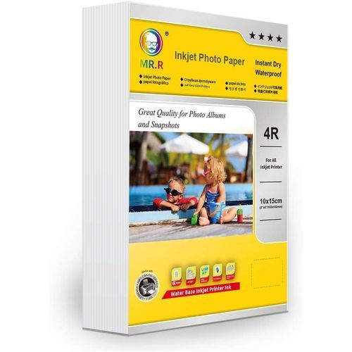 Papier Photo Rc Haute Brillance 240g – 10x15 Cm (4r) Jet Dencre