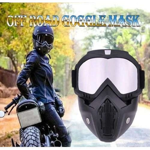 Masque De Lunettes De Moto Avec Filtre Buccal