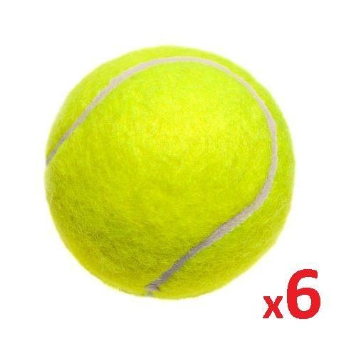 Pack De 6 Balles De Tennis À Pression Pratique