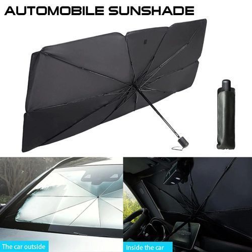 Couvre Pare-brise Parapluie Pliable En Titane Et Argent, Bloc De Lumière, Rayons Ultraviolets
