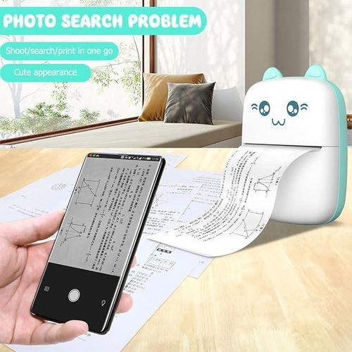Mini Imprimante Thermique Bluetooth Portable, Sans Encre