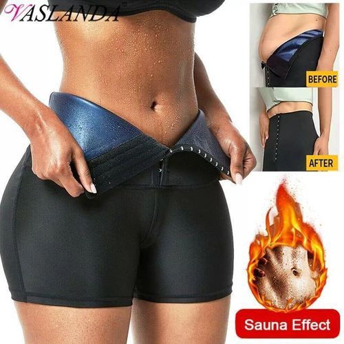 Short De Sudation Effet Sauna – Taille Haute, Compression Gainante, Amincissant Pour Fitness Et Perte De Poids, Xxl/xxxl
