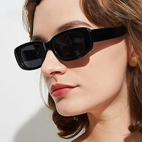 Lunettes De Soleil Rectangulaires Pour Femmes, Monture Carrée, Style Vintage