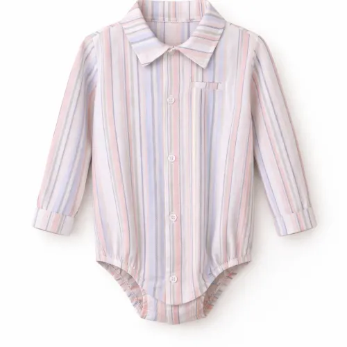 Body Chemise Bébé Garçon Rayé – Élégance & Confort