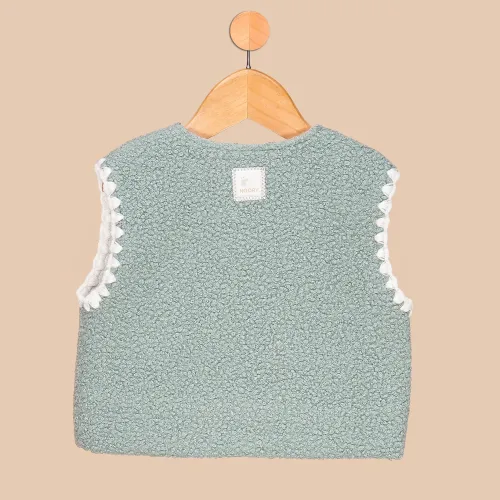 Gilet Bébé Sans Manches En Tissu Bouclette