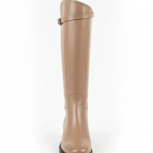 Bottes Cavalières Plates - Taupe