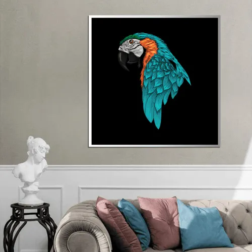 Tableau Parrot Splash – Évasion Naturelle