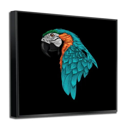 Tableau Parrot Splash – Évasion Naturelle
