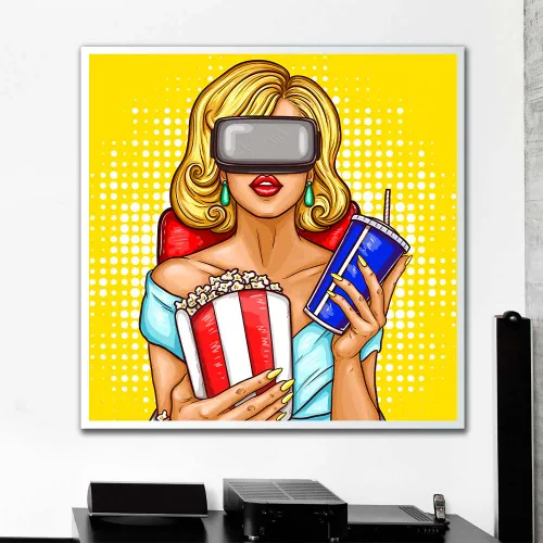 Tableau Blonde Diva – Pop Art
