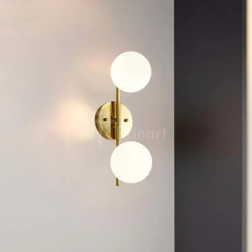 Applique Orluxe – 2 Globes Opalin