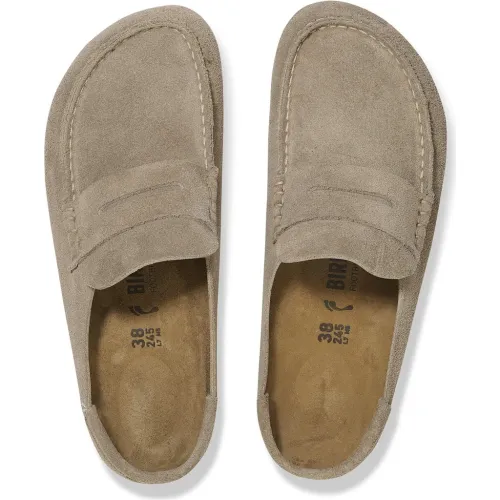 Naples Wrapped Suede Leather Taupe Narrow
