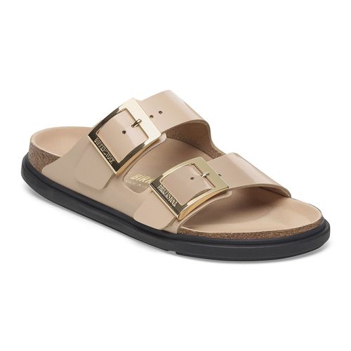 Arizona Droplet Buckle Natural Leather New Beige Narrow