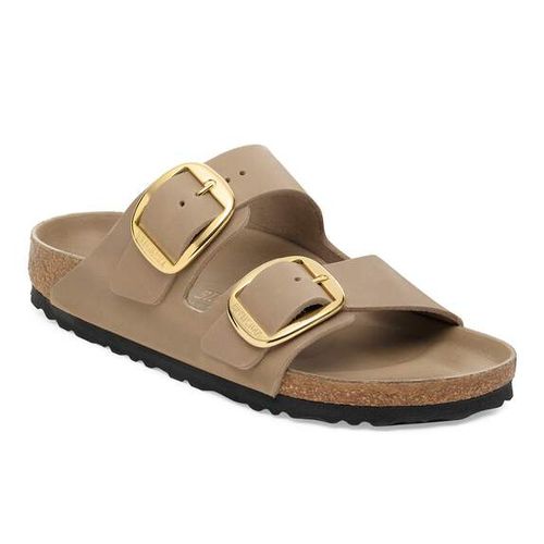 Arizona Big Buckle Oiled Leather Tabacco Brown Narrow