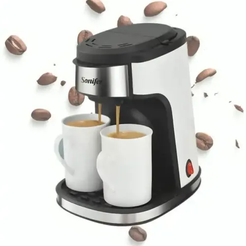 Machine À Café Filtre – 2 Tasses En Porcelaine – 450w (sf-3540)