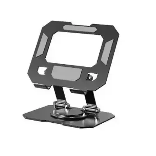 Support De Tablette En Aluminium – Rotation 360°, Pliable – Noir