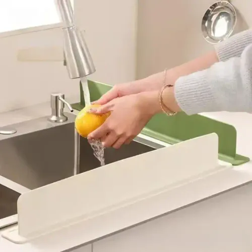 Déflecteur D’évier En Silicone – Protection Anti-éclaboussures Pour La Cuisine (couleur Aléatoire)