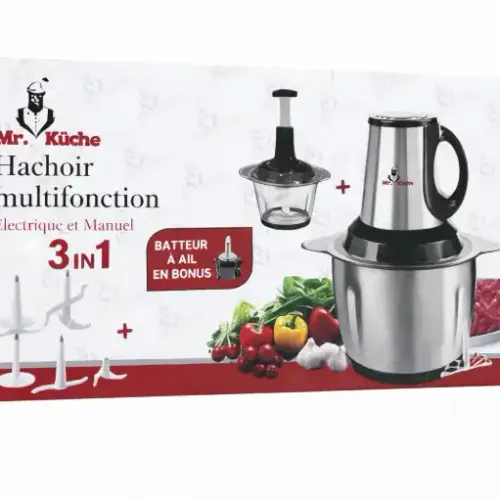 Hachoir Multifonction Électrique Et Manuel 