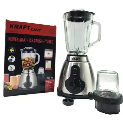 Blender Turbo + Ice Crush – Bol En Verre 1,5 L – Moteur 1500w Avec Moulin À Café Et Épices