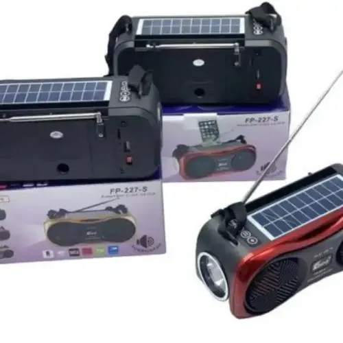 Haut-parleur Solaire Portable Epe Fp-227-s Avec Usb Et Lampe Torche – Enceinte Sans Fil