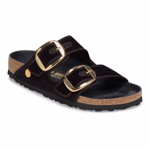 Arizona Big Buckle Textile Velvet Black Narrow