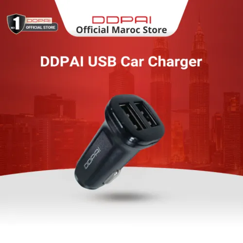 Ddpai Chargeur Voiture Usb Allume-cigare 2 Ports – Alimentation Stable Pour Caméra