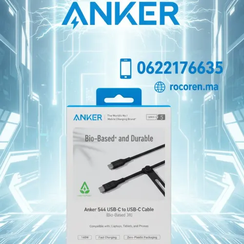 Câble Usb-c Vers Usb-c Anker 544 Powerline 140w – Charge Rapide Et Durable