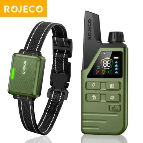 Collier De Dressage Rojeco 300m – Étanche Ipx7 & Rechargeable Pour Un Chien Bien Éduqué !