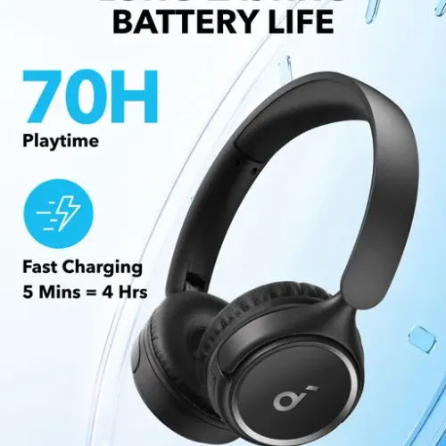 Anker Soundcore H30i Noir – Casque Bluetooth Sans Fil Avec 70h D’autonomie