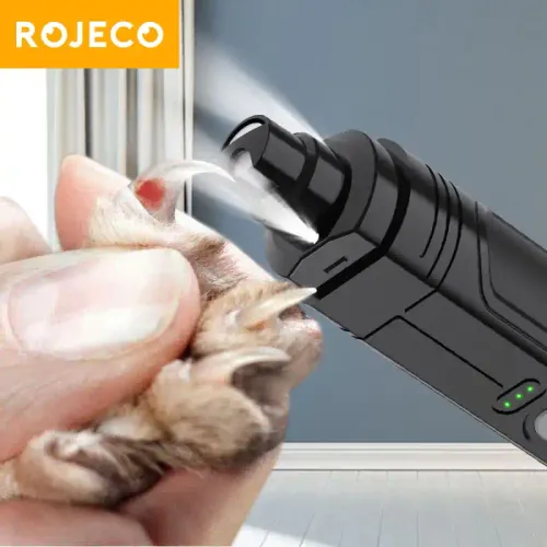 Rojeco P3 Broyeur À Ongles Électrique Pour Animaux De Compagnie Avec 2 Lumières Led