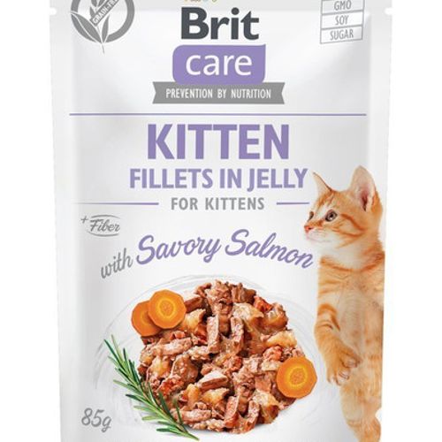 Care Fillets In Jelly With Salmon Kitten 85g