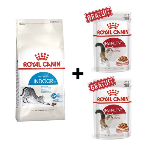 Indoor (pour Chats) 2 Kg + 2 Pâtées Instinctive Offertes
