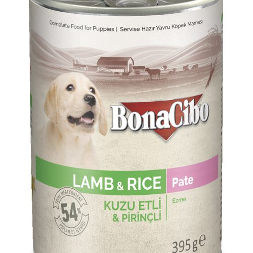Bonacibo Pâté Premium Pour Chiot À L’agneau Et Au Riz