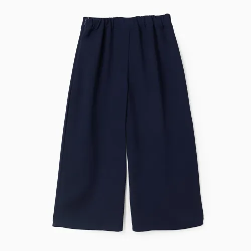 Pantalon à jambe large avec plis à lavant 