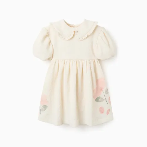Dress With Balloon Sleeves And Floral