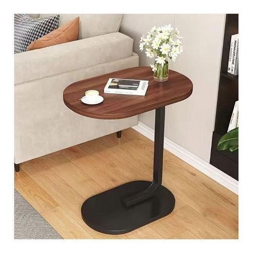 Table Dappoint Gain De Place, Design Contemporain Avec Plateau En Bois Et Cadre Métallique Pour Maison