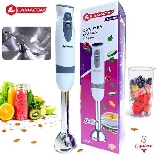 Lamacom Mixeur Plongeant Puissant, Mixeur Avec 2 Vitesses,700 Ml - Anti-éclaboussures