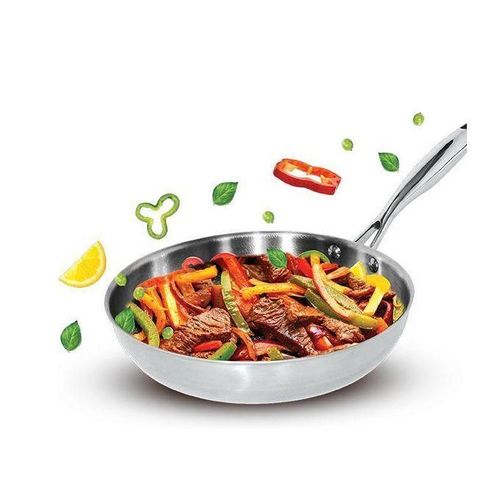 Lamacom Poêle En Inox 3 Ply Haut Qualité, 26 Cm
