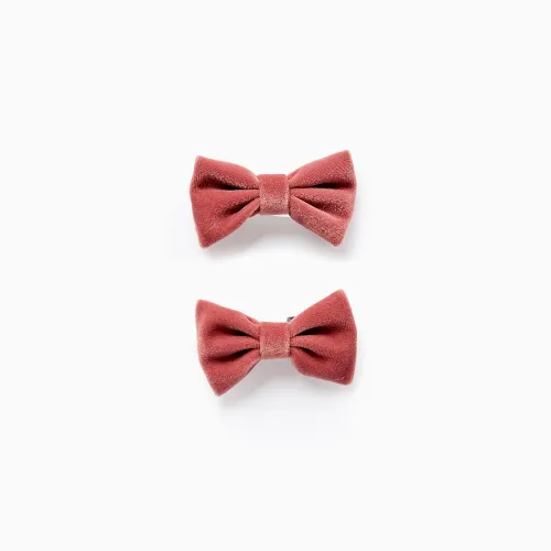 Pack Of 2 Velour Hair Clips For Babies And Girls