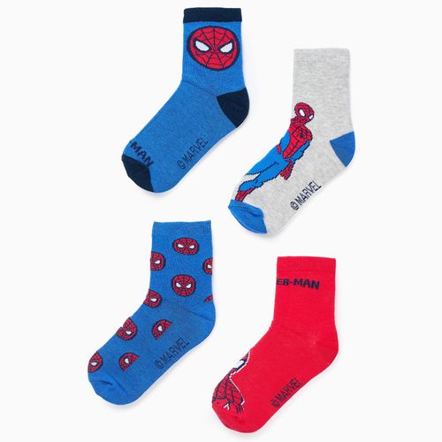 Pack 4 Paires De Chaussettes Spider-man Pour Garçon