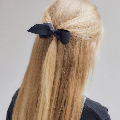 Barrette + Élastique avec Nœud Bébé et Fille