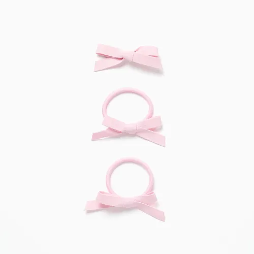 Pack Hair Clip + 2 Hair Bobbles With Bows For Babies And Girls