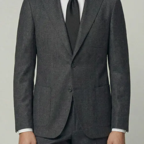 Arezzo Suit – Charcoal Grey – Zignone Fabric – 96% Wool, 4% Cashmere