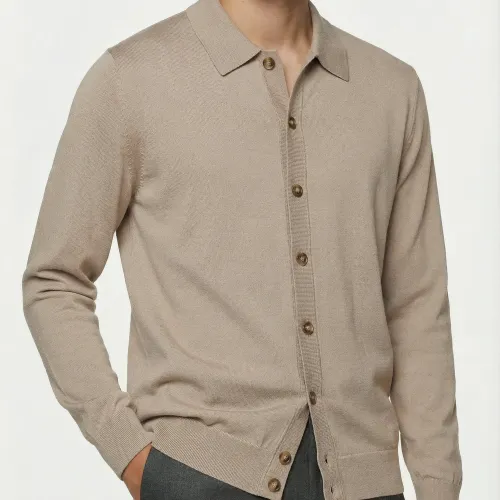 Altamura Cardigan Sabbia