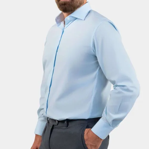 Cordone X Gabriel Sky-blue Poplin Shirt
