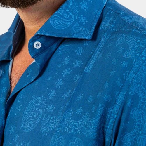 Blue Fower Shirt