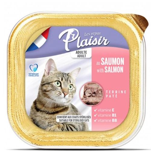 Barquette Pâtée Chat Au Saumon 100g