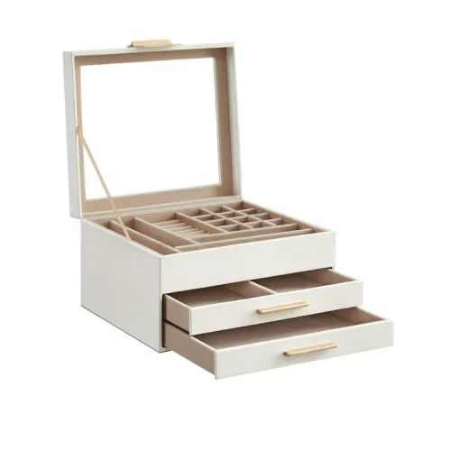 Boîtes À Bijoux Blanc Cassé