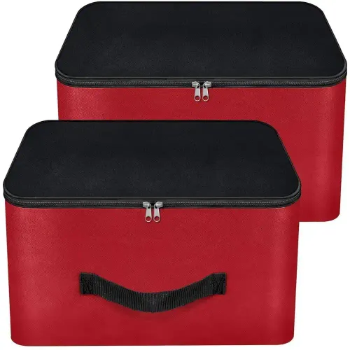 Lot De 2 Grands Sacs De Rangement Robustes Pliables 